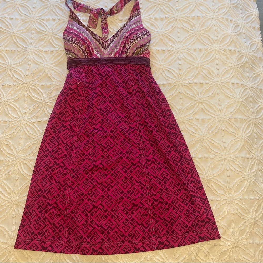 Athleta Pack Everywhere Pink Halter Dress Size 8